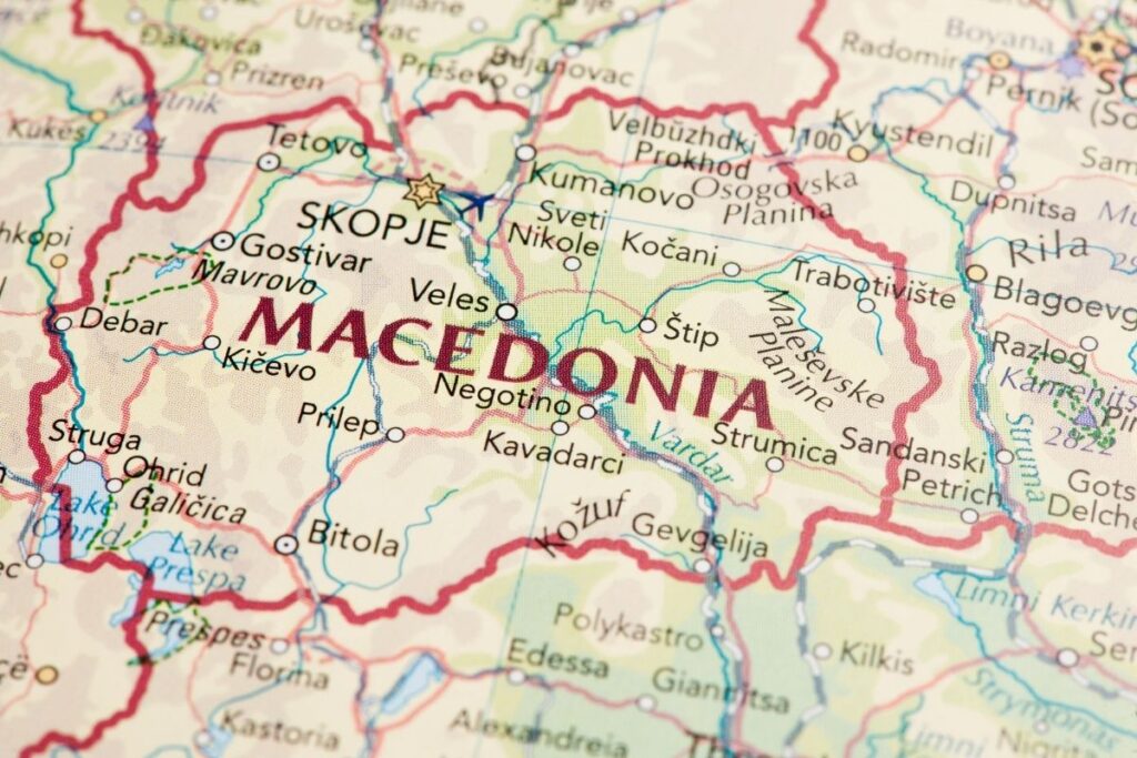 makedonya haritası
