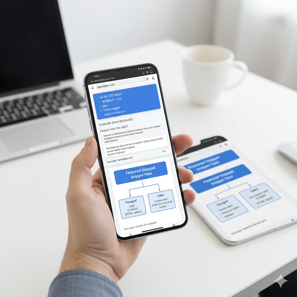 Google'da Sıfır Tıklama Arama ve Featured Snippet Örneği"